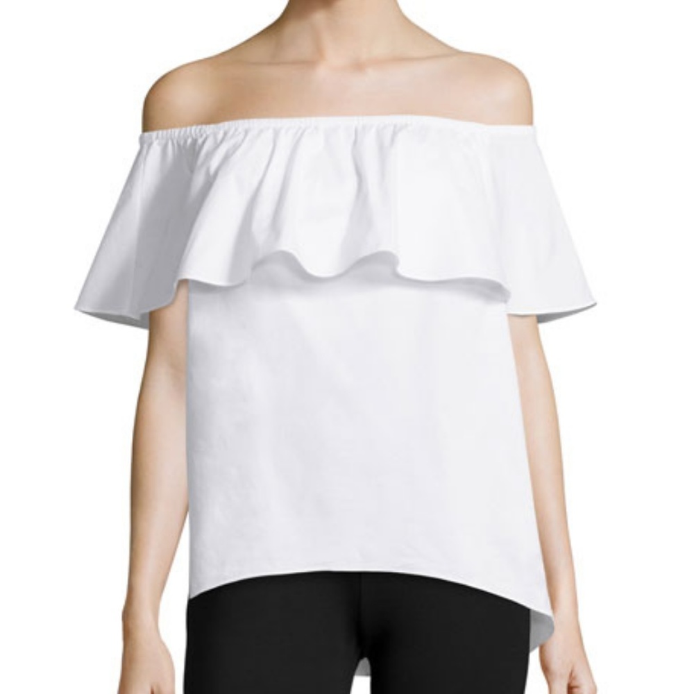 MICHAEL KORS White Off the Shoulder Top - New